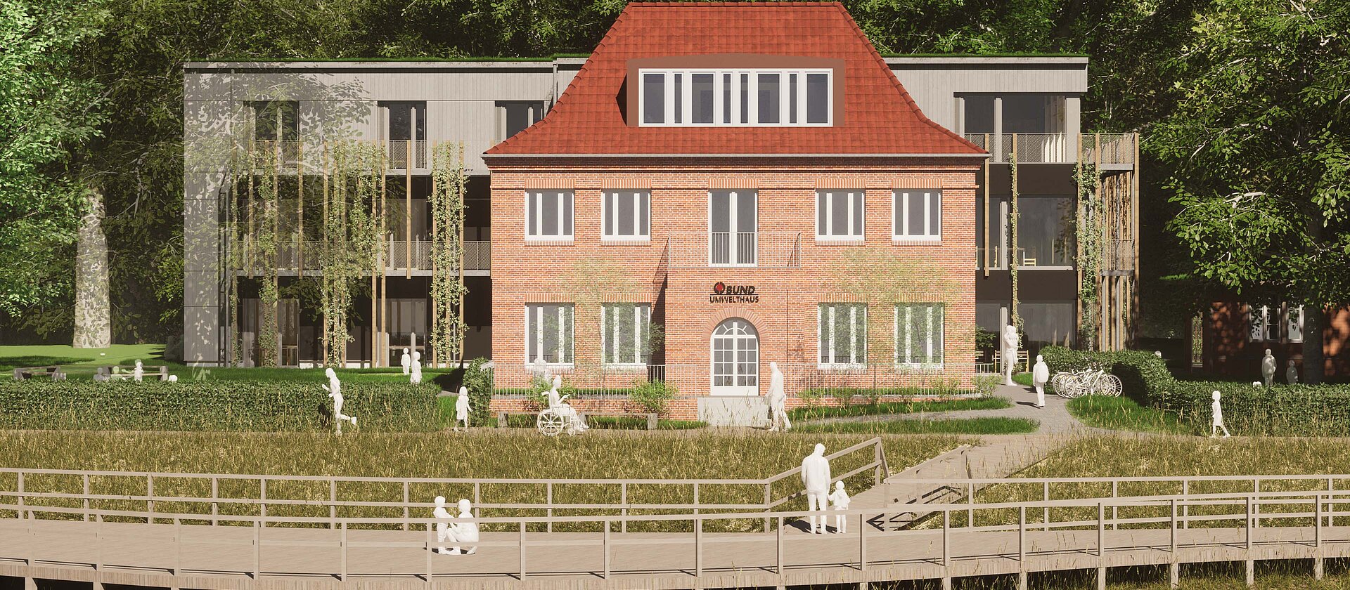 Visualisierung des BUND-Umwelthaus Neubaus