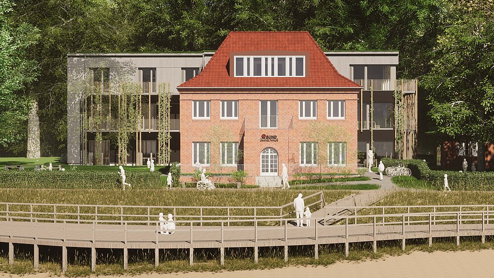 Visualisierung des BUND-Umwelthaus Neubaus